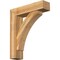 Ekena Millwork Thorton Block Rough Sawn Bracket w/ Offset Brace, Western Red Cedar, 8"W x 32"D x 38"H BKT0806X32X38THR05RWR - alternate 1
